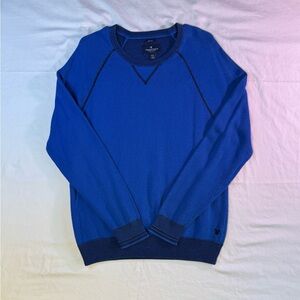 American Eagle Blue Knit Crewneck Sweater – Size M